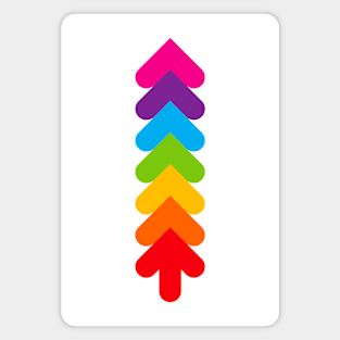 Colorful rainbow tree, version one Magnet